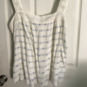 Plus Size: Old Navy Tank Top w/ Crochet Straps